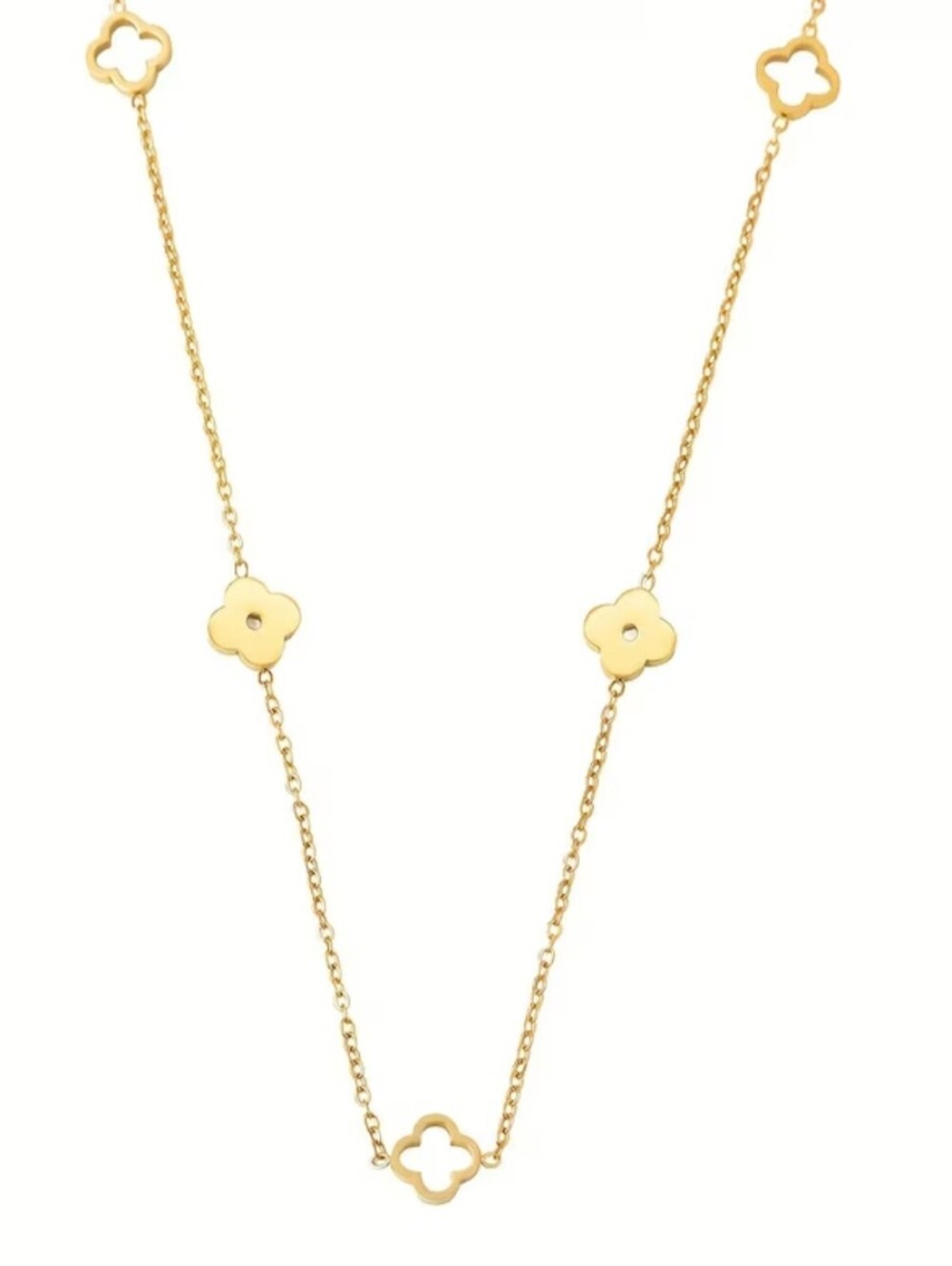 Gold Filed Clover Necklace